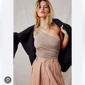 Free People Only One bodysuit gold size small